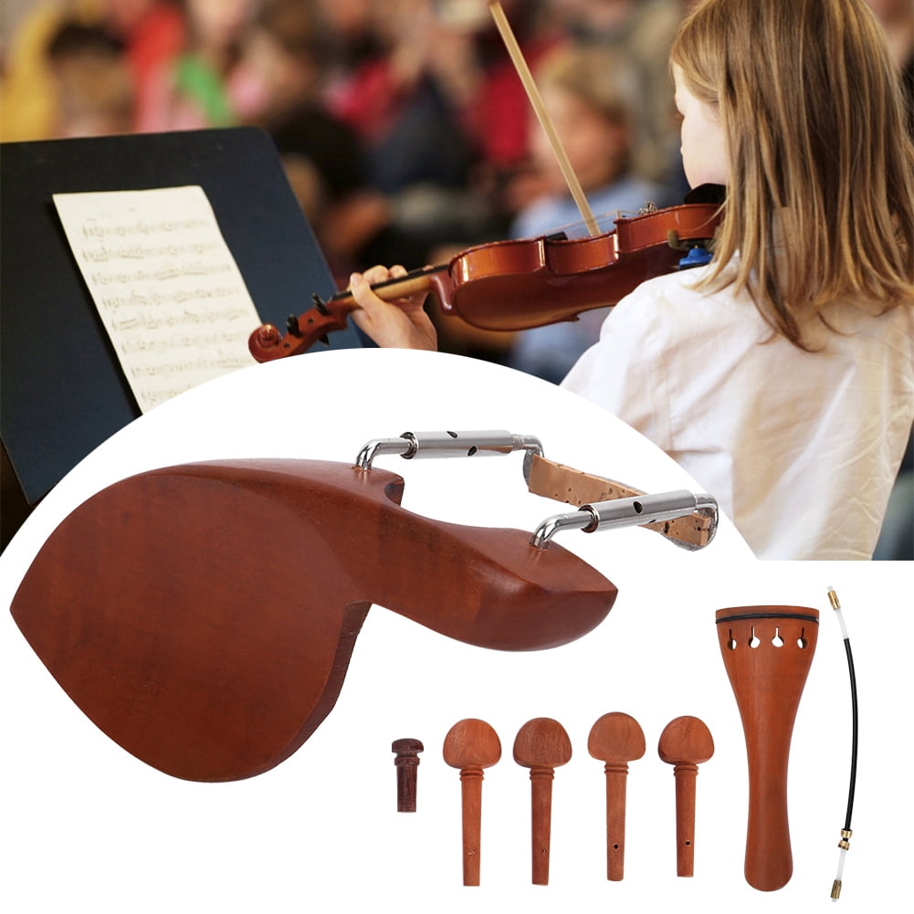 Violin Chin Rest, Violin Fittings, Beautiful 4/4 Jujube Chin Rest Board