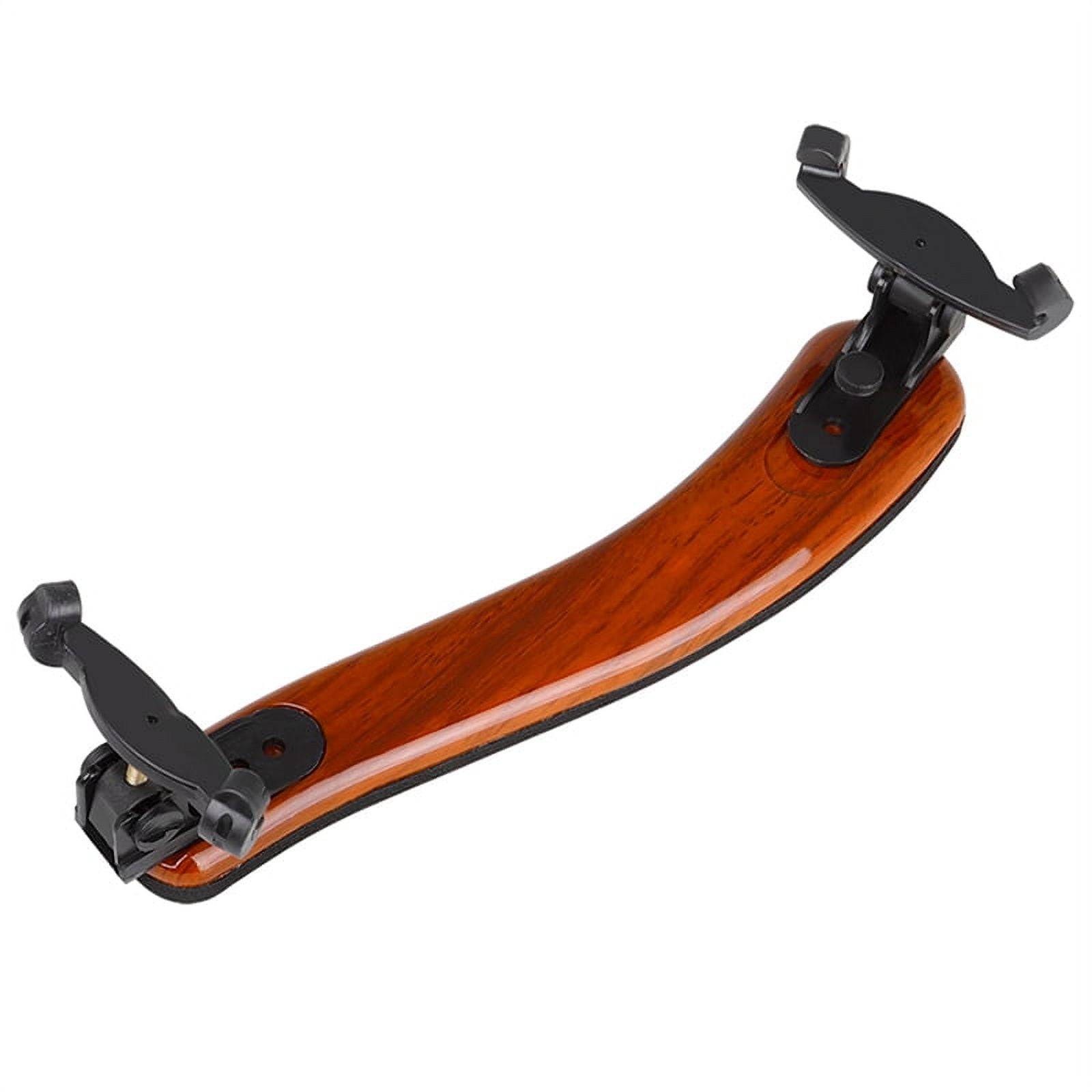 Violin Coffee Wood Grain ABS Shoulder Rest (4/4 4/3 Universal)