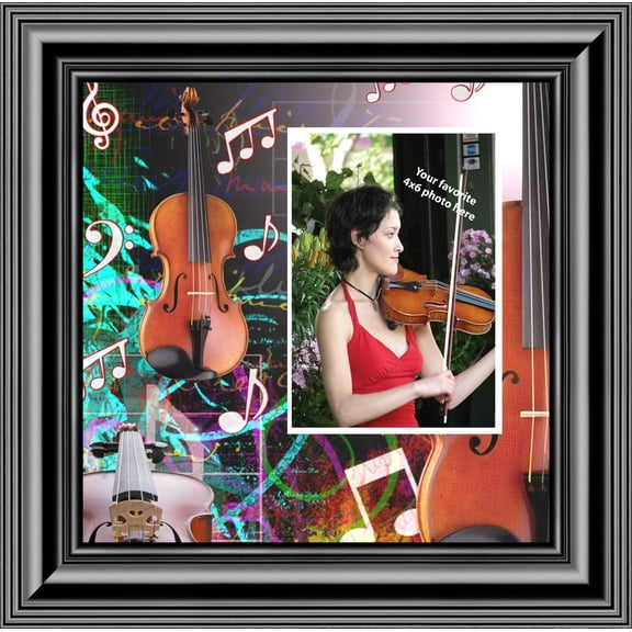 Violin, Concert Band Personalized Picture Frame, 10X10 3518