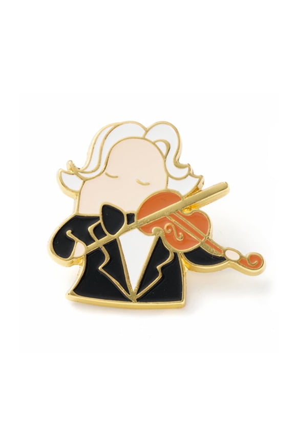 Violin Enamel Pin Violin Brooch for Birthday Gifts Concert Memorabilia Badge Collection