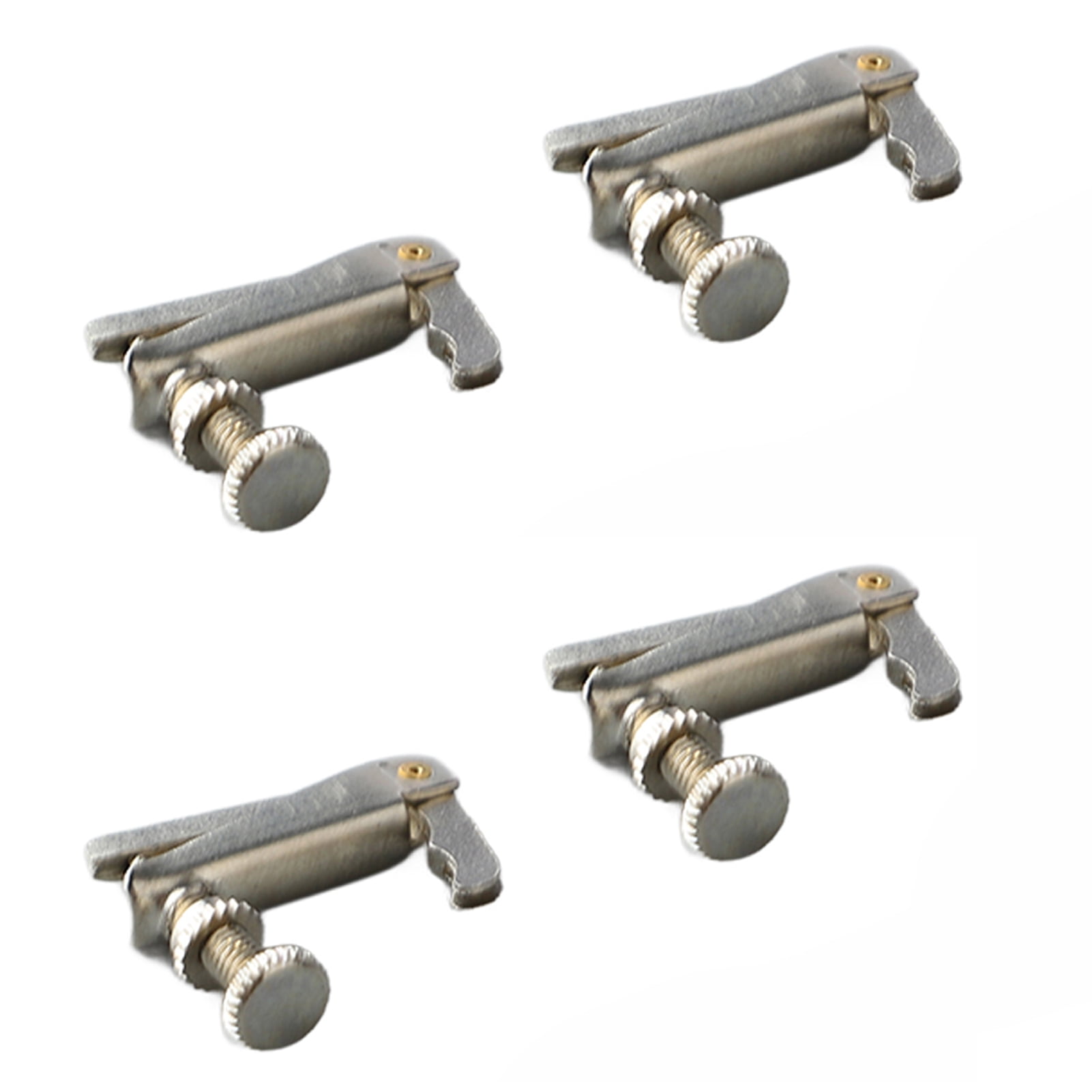 Violin Fine Tuner, 4 Pcs 1/2 Violin Fine Tuner Metal Violin String