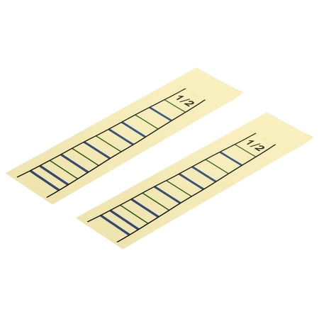 Violin Finger Position Markers Stickers Violin Fret Guide Scale Indicator Markers 1/2 Yellow, Pack of 2