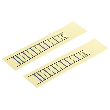 Violin Finger Position Markers Stickers Violin Fret Guide Scale Indicator Markers 1/4 Yellow, Pack of 2