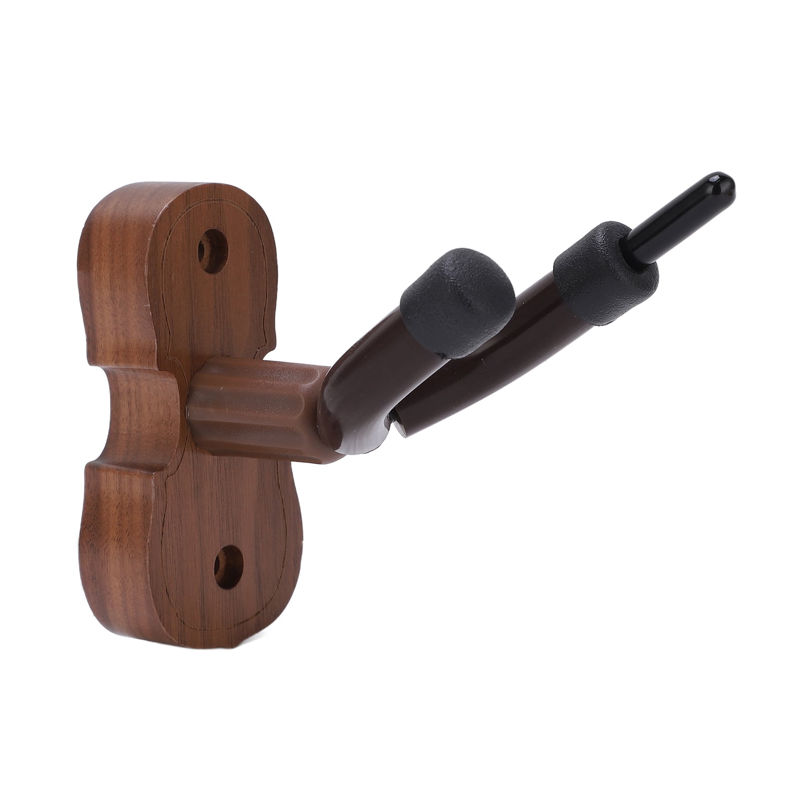 Violin Holder Violin Shaped Wall Mount Black Walnut Wood Colour Violins