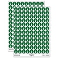 thumbnail image 1 of Violin Music Instrument Silhouette 200+ Round Stickers - Dark Green - Gloss Finish - 0.50" Size, 1 of 3