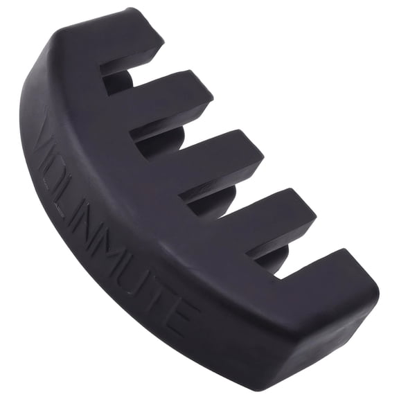 Violin Mute Black, Rubber 5-Prong String Silencer for 4/4 3/4 1/2 Size, Compact Sound Dampener, Easy Install for Quiet Practice
