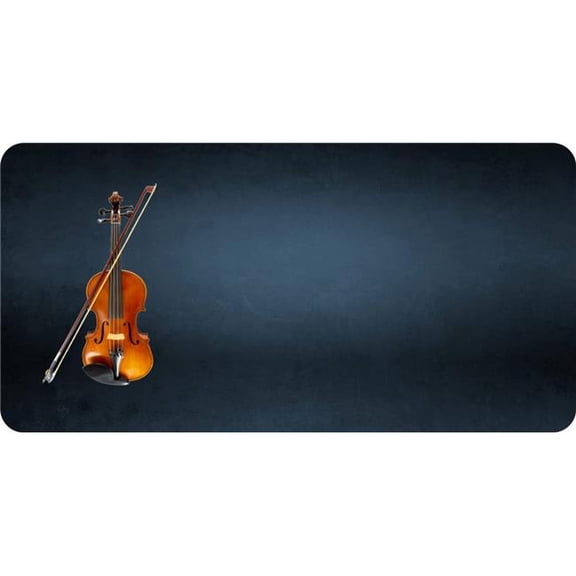 Violin Offset Photo License Plate