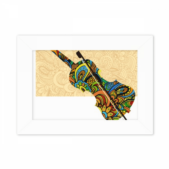 Violin Rock Music Festival Poster Photo Mount Frame Picture Art Painting Desktop 5x7 inch