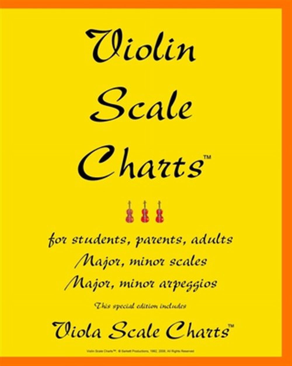 Violin Scale Charts(TM): This Special Edition Includes Viola Scale Charts (Paperback) by John A Sarkett