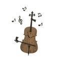 Violin Shape Clock Accurate Time Clock Decorative Clock Simple Clock