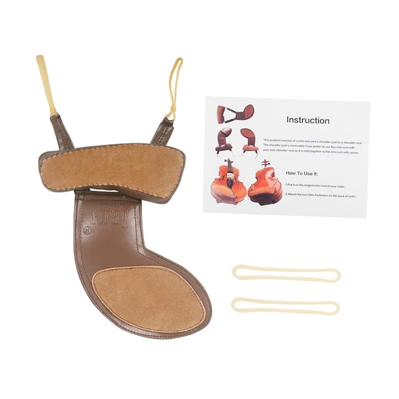 Violin Shoulder Pad, Pad Cover, Breathable, Anti Slip, Chin Protector, Chinrest Support for Accessories Beginners Children style D