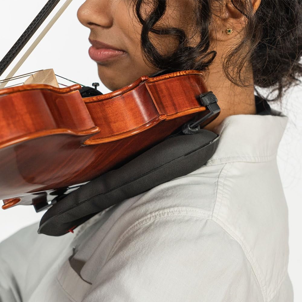 Violin Shoulder Rest Fit Full Size Violin & Viola, BlowTube Included
