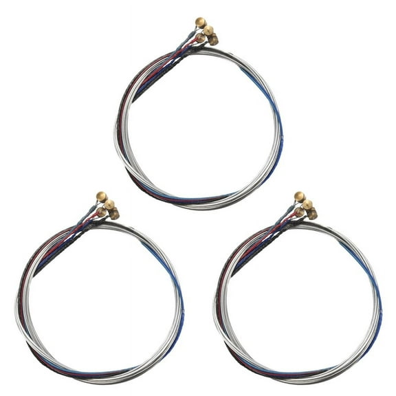 Violin String V68 3 Set Violin Strings 12 Pieces e A D G for 1/8 1/4 1/2 3/4 4/4 Common Size Stringed Instruments,12* Violin Strings,Colorful