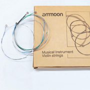 ammoon Full Set Strings for Musical Instrument Violin String 4/4 Violin String G D A And E Strings Steel Strings