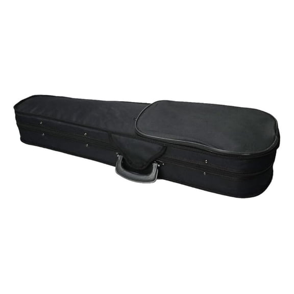 Violin Triangle Violin Case Professional With Beige Fluff Lining For 4/4 Violin Black, For Beginner Adults