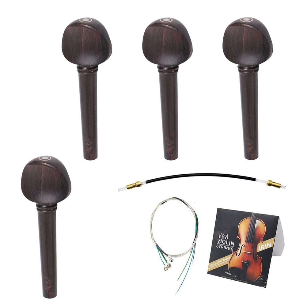 Violin Tuning Pegs Three-Piece Set Practical Supplies Ebony