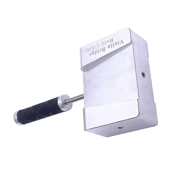 Violin/Viola Bridge Repair Clamp with Straight Handle, Metal Tool for String Instrument Maintenance