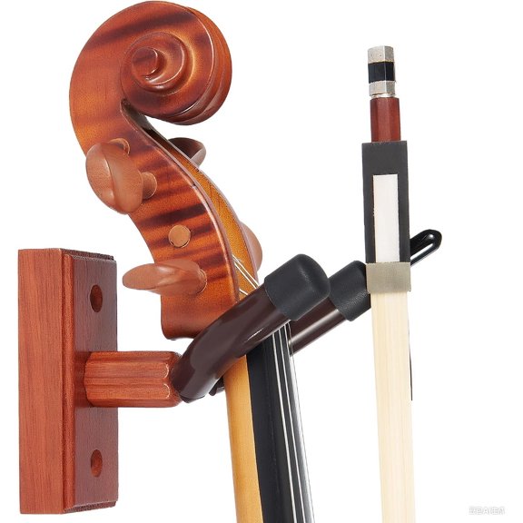 Violin Wall Mount Violin Hanger, Instrument Display Hook (Rectangular Shape)