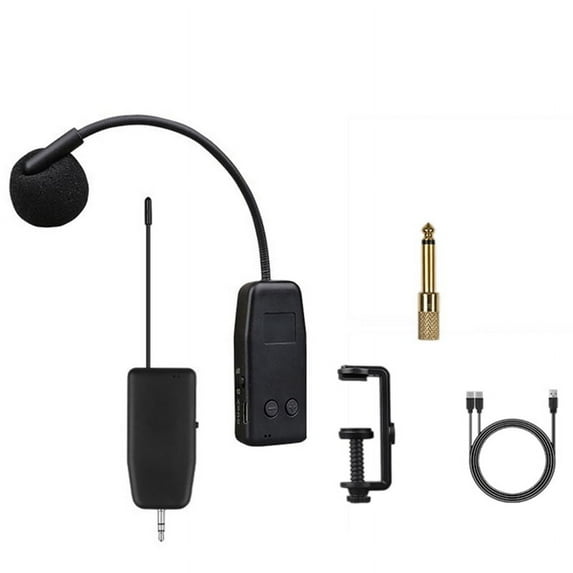 Violin Wireless Microphone Musical Instrument Microphone Stage Performance Audio Receiver and Transmitter Short Clip