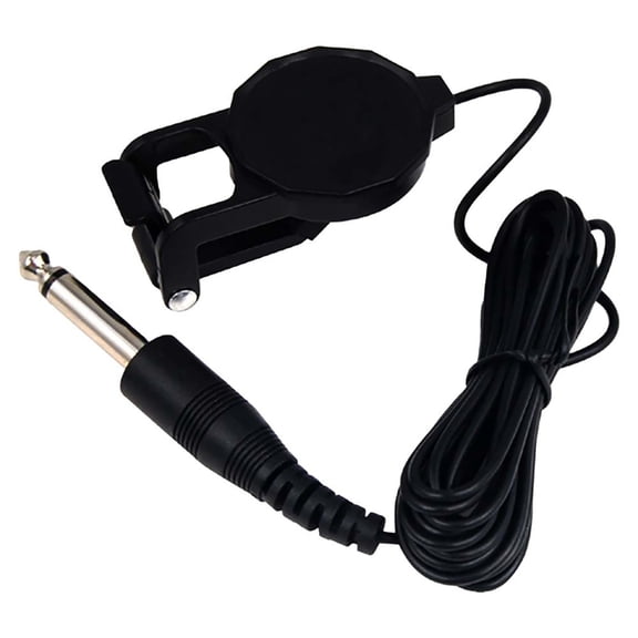 Violins Acoustics Guitar Ukuleles Pickup Clip on Microphones Piezo Pickup Guitar Sound Hole Pickup with 6.35mm Sound Jac