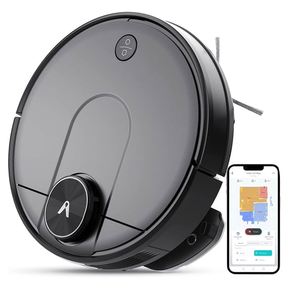 Viomi Smart Robot Vacuum V2 Max Duster Vacuum & Mop for Multi Floors, Black