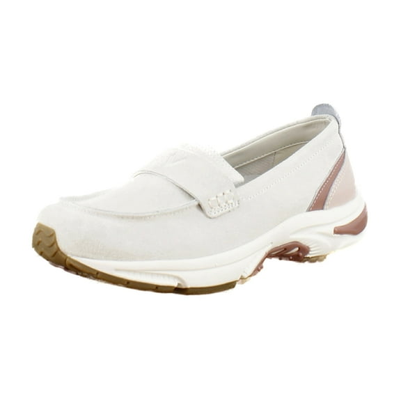Vionic Women's 23 walk Walking Sneaker Loafer Cream Suede 6.5M
