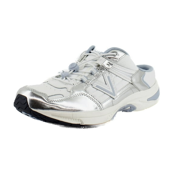 Vionic 23Walk Mule Women's Clogs & Mules White Silver Leather Size 6 M