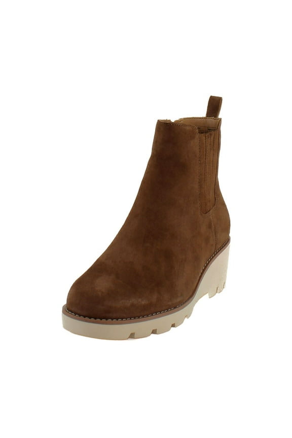 Women’s Aria Wedge Ankle Boot Hazelnut Brown Waxed Suede 6.5W