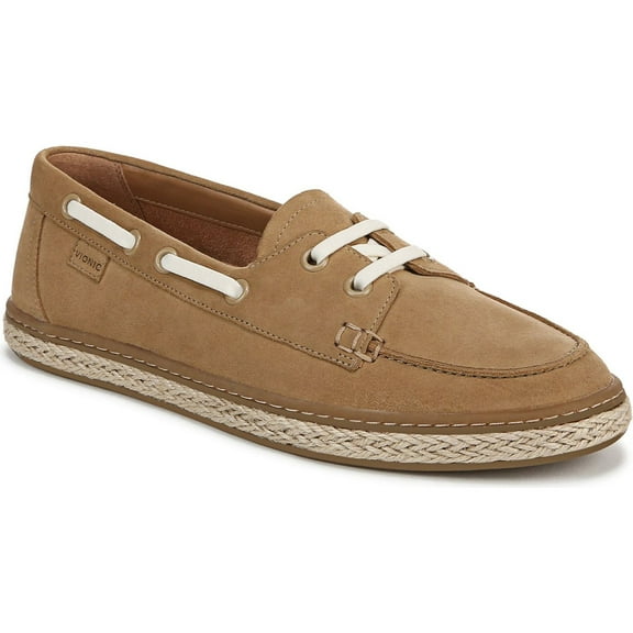 Vionic Women's Bay Boat Shoe Sand Suede 5M