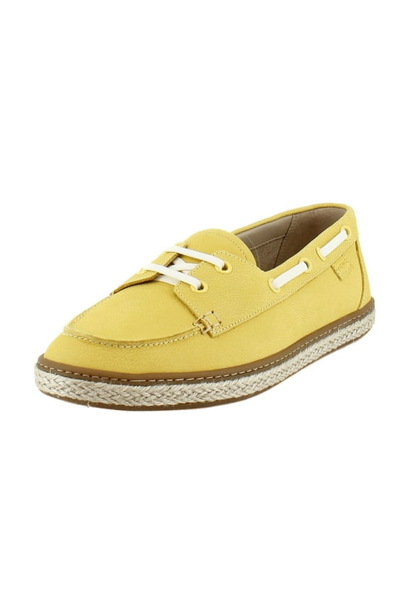 Women's Bay Boat Shoe Butter Yellow Nubuck 8M