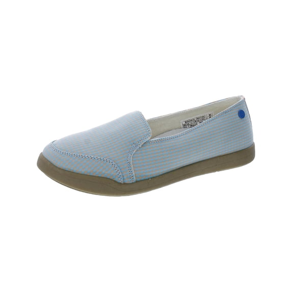 Vionic Beach Womens Manzanita Gingham Comfort Slip-On Sneakers