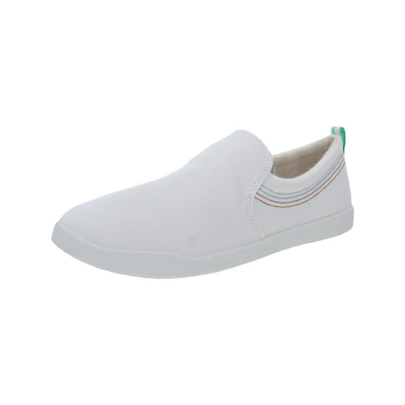 Vionic Beach Womens Marshall Embroidered Canvas Slip-On Sneakers