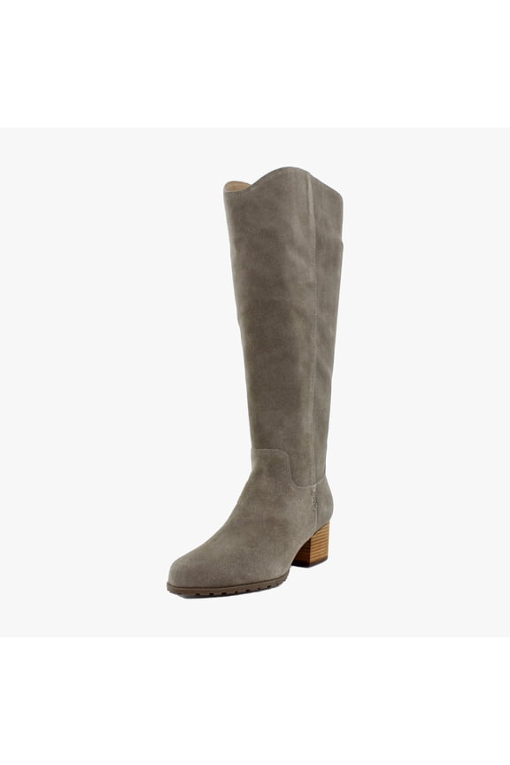 Bixby Wide Calf Women's Boots Stone Suede Size 8 W
