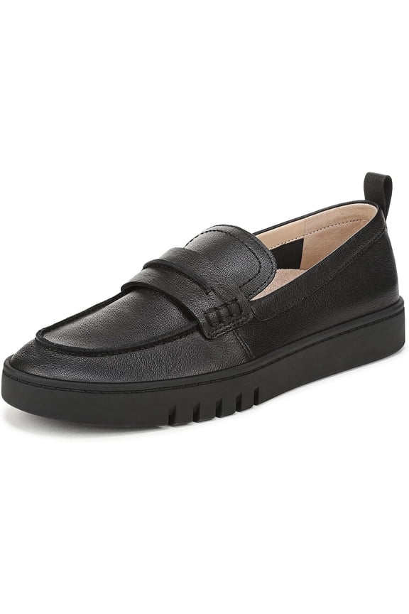 Chantel Penny Slip-On Loafer Black/Black 7.5W