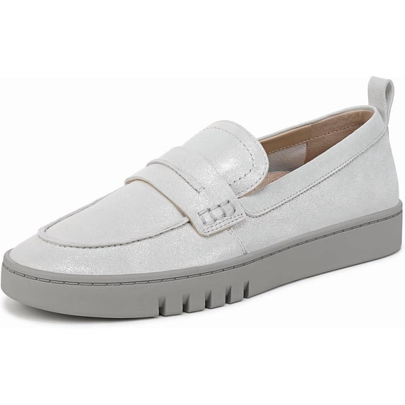 Vionic Chantel Women's Loafers & Slip-Ons Silver Leather Size 11 M