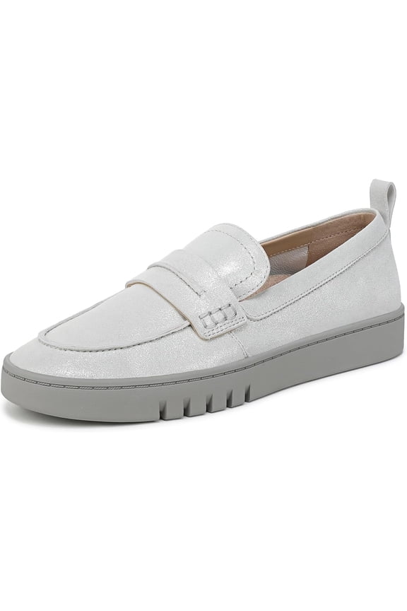 Chantel Penny Slip-On Loafer Silver 9W