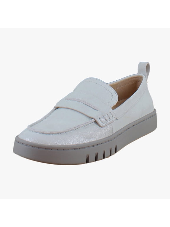 Chantel Women's Loafers & Slip-Ons Silver Leather Size 7.5 M