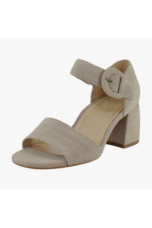 Chardonnay Women's Heels Cobblestone Suede Size 8.5 W