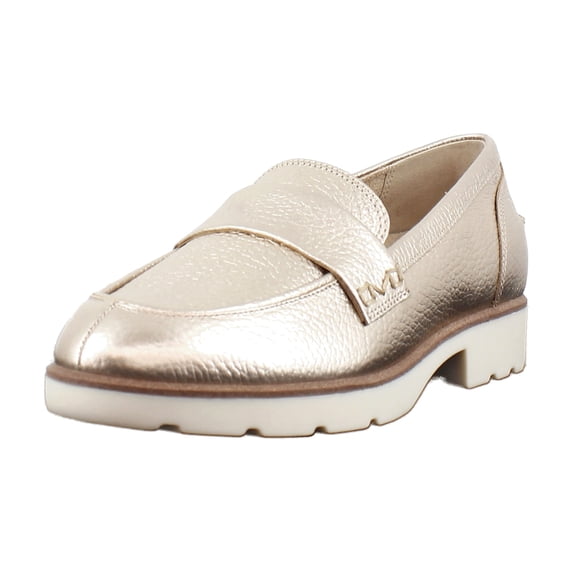 Vionic Cleo Loafer Women's Loafers & Slip-Ons Bronze Metallic Leather Size 7 M