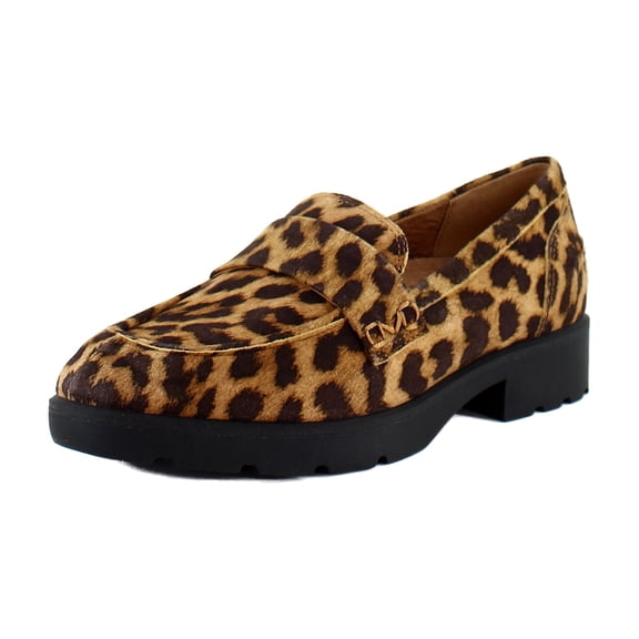 Vionic Cleo Loafer Women's Loafers & Slip-Ons Tan Leopard Size 5 M