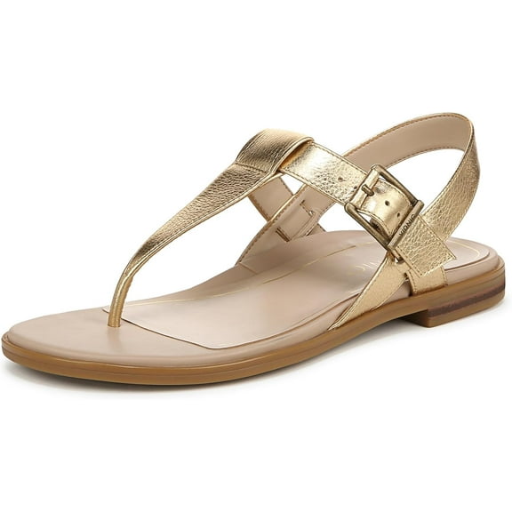 Vionic Women's Cora Toe Post Slingback Sandal Gold Metallic 11M