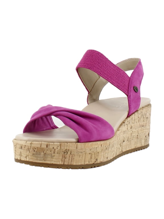 Darla Women's Sandals Rose Violet Pink Leather and Suede Size 11 M