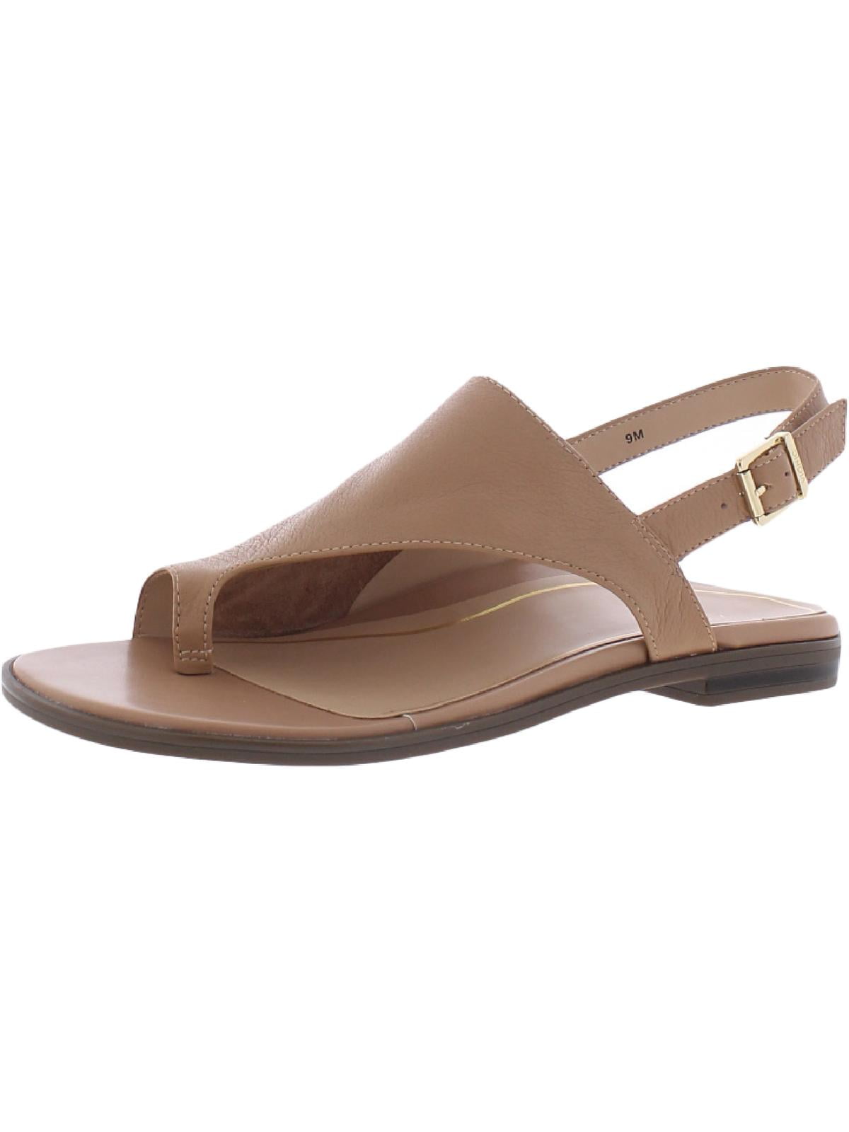 Vionic Womens Ella Leather Toe Loop Slingback Sandals - Walmart.com