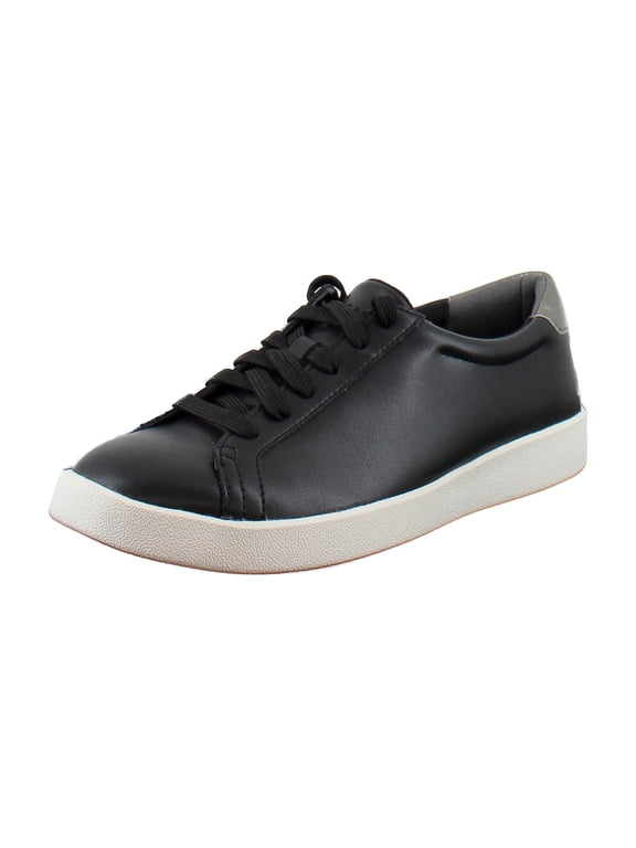 Estelle Women's Fashion Sneakers Black Leather Size 8 M