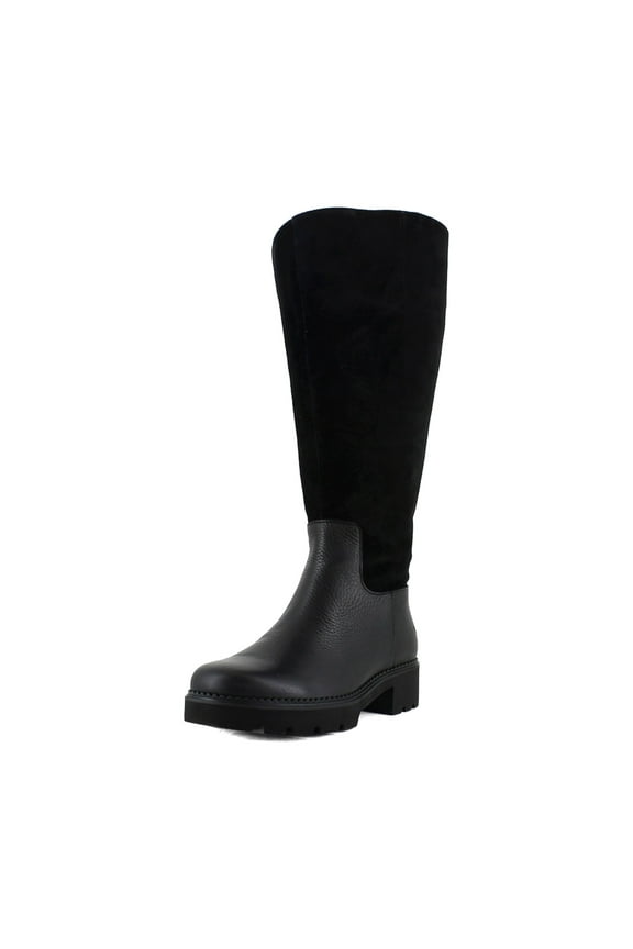 Fallbrook Wide Calf Women's Boots Black Leather Size 9.5 M