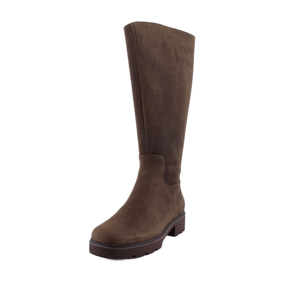 Vionic Fallbrook Wide Calf Women's Boots Chocolate Leather Size 5 W