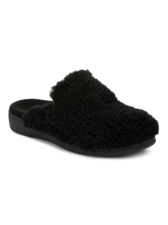 Women's Gemma II Mule Slippers Black Fabric 12M