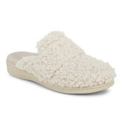 Vionic Womens Gemma II Mule Slipper, Cream Shearling, 6, Medium