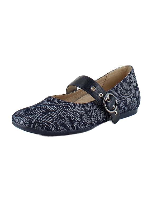 Hattie Women's Flats Dark Denim Paisley Denim Size 8 M