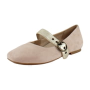 Vionic Women's Hattie Mary Jane Flat Rugby Tan Suede 11M